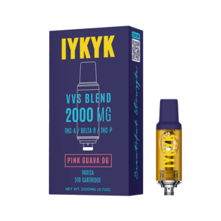 IYKYK - THC-A Delta 8 THC-P Vape Cartridge - Pink Guava OG (Indica) - 2g