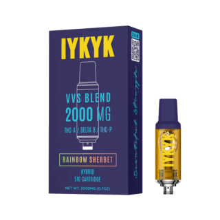 IYKYK - THC-A Delta 8 THC-P Vape Cartridge - Rainbow Sherbet (Hybrid) - 2g