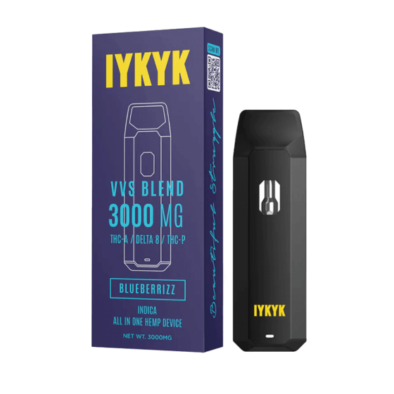 IYKYK - THC-A Delta 8 THC-P Vape Pen - Blueberrizz (Indica) - 3g