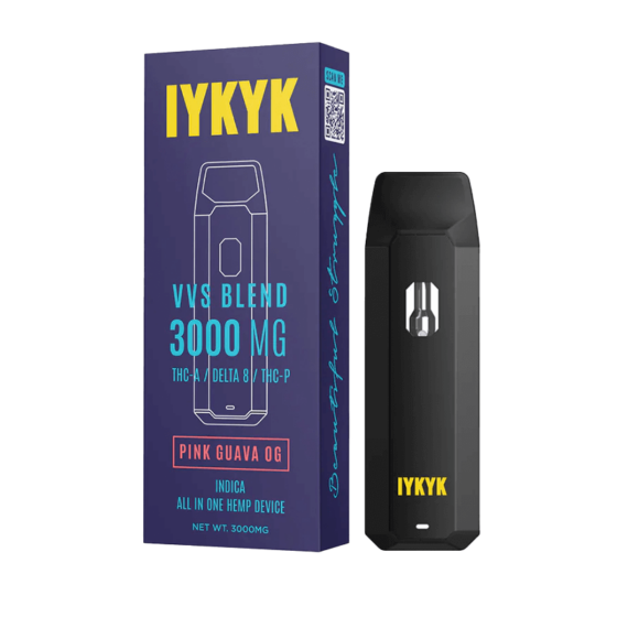 IYKYK - THC-A Delta 8 THC-P Vape Pen - Pink Guava OG (Indica) - 3g