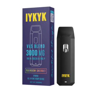 IYKYK - THC-A Delta 8 THC-P Vape Pen - Rainbow Sherbet (Hybrid) - 3g