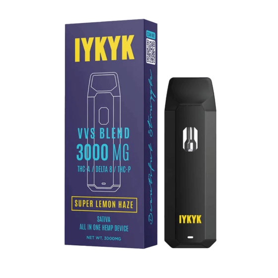 IYKYK - THC-A Delta 8 THC-P Vape Pen - Super Lemon Haze (Sativa) - 3g