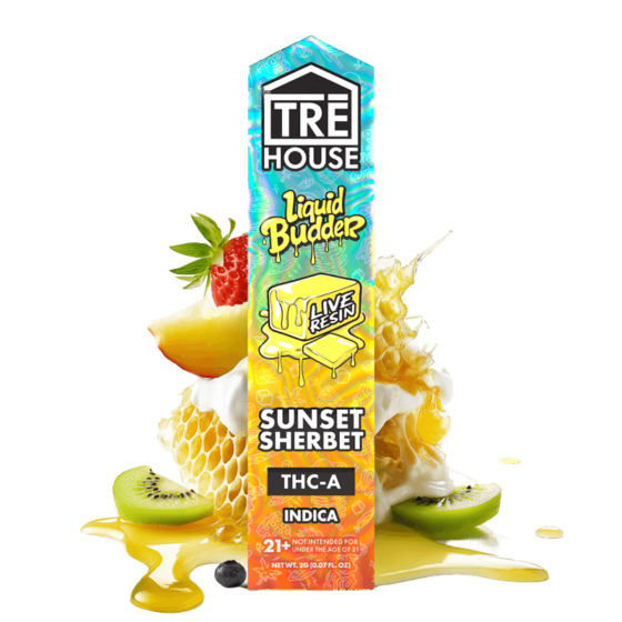 TRE House - THC-A Vape Pen - Live Resin - Indica - Sunset Sherbet - 2g - Single