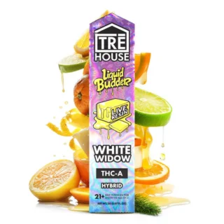 TRĒ House Live Resin Liquid Budder THC-A Vape Pen White Widow 2g