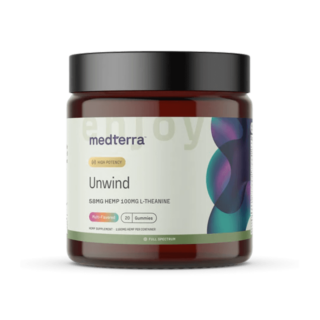 Medterra - CBD Gummies - Unwind - Strawberry Citrus - 20 Count Front