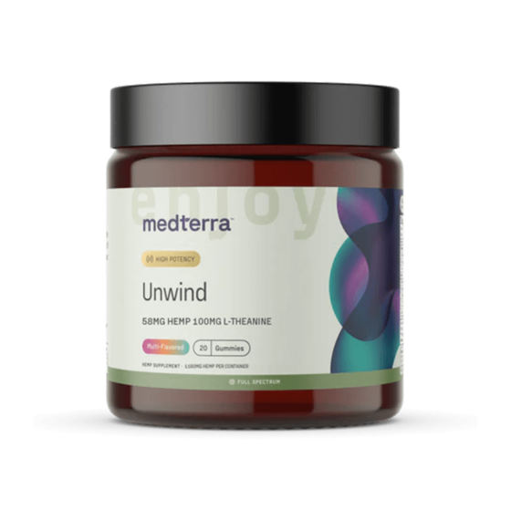 Medterra - CBD Gummies - Unwind - Strawberry Citrus - 20 Count Front