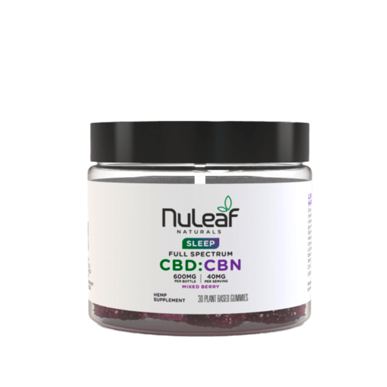 NuLeaf Naturals - CBD-CBN Gummies - Mixed Berry - 30ct - 600mg