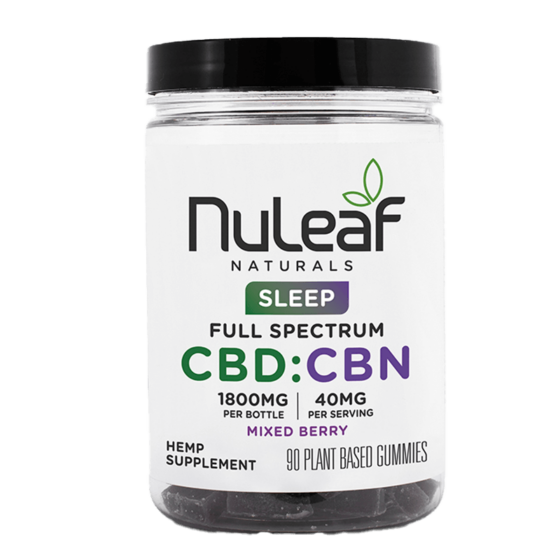 NuLeaf Naturals - CBD-CBN Gummies - Mixed Berry - 90ct - 1800mg