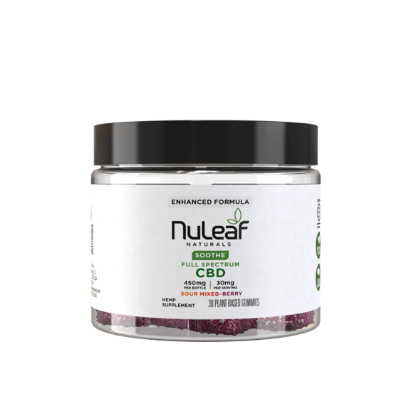 NuLeaf Naturals - CBD Gummies - Sour Mixed Berry - 30ct - 450mg