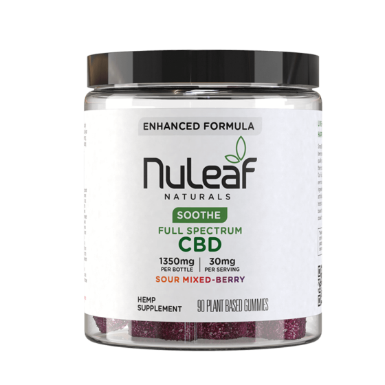 NuLeaf Naturals - CBD Gummies - Sour Mixed Berry - 90ct - 1350mg