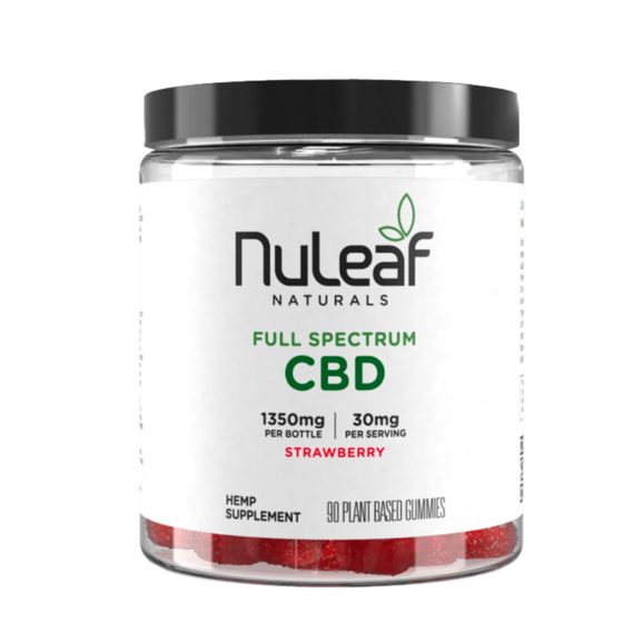 NuLeaf Naturals - CBD Gummies - Strawberry - 90ct - 1350mg