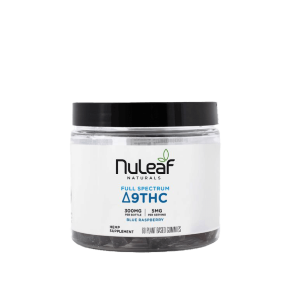 NuLeaf Naturals - Delta 9 Gummies - Blue Raspberry - 60ct - 300mg