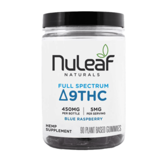 NuLeaf Naturals - Delta 9 Gummies - Blue Raspberry - 90ct - 450mg