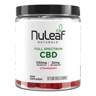 NuLeaf Naturals Full Spectrum CBD Gummies Strawberry