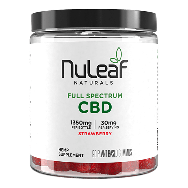 NuLeaf Naturals Full Spectrum CBD Gummies Strawberry - Image 3
