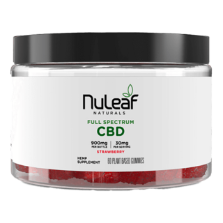 NuLeaf Naturals Full Spectrum CBD Gummies Strawberry