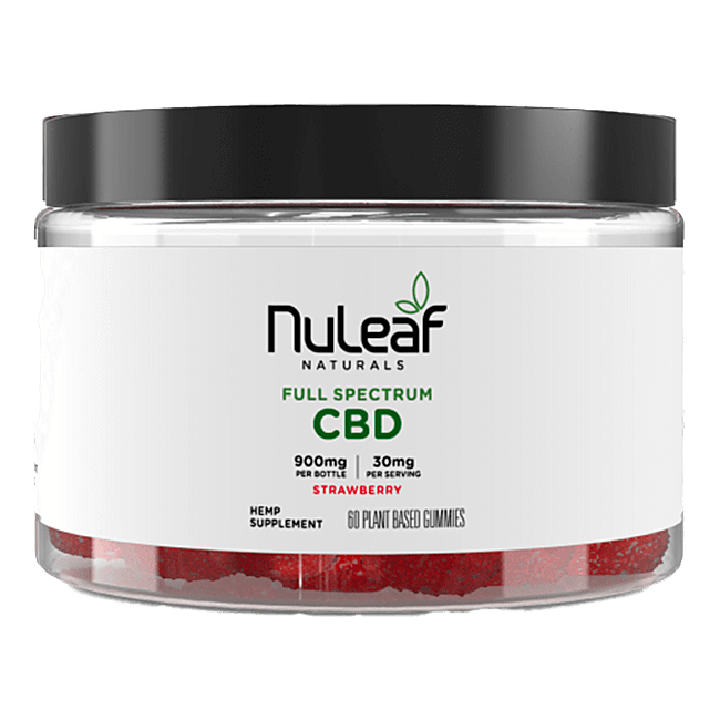 NuLeaf Naturals Full Spectrum CBD Gummies Strawberry - Image 2