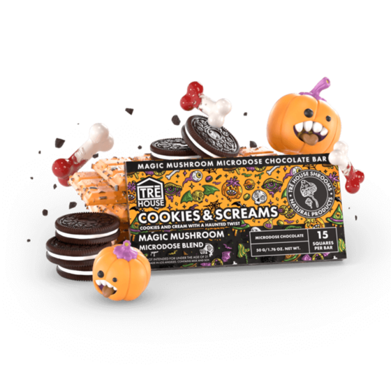 TRE House - Chocolate Bar - Cookies & Scream - With A Haunted Twist - Premium Magic Chocolate