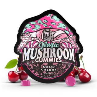 TRE House - Edible - Magic Mushrooms Gummies - Sour Cherry - 15 Count