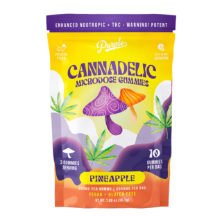 Purple Organics Cannadelics Microdose Gummies - 10CT - Pineapple