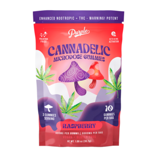 Purple Organics Cannadelics Microdose Gummies - 10CT - Raspberry
