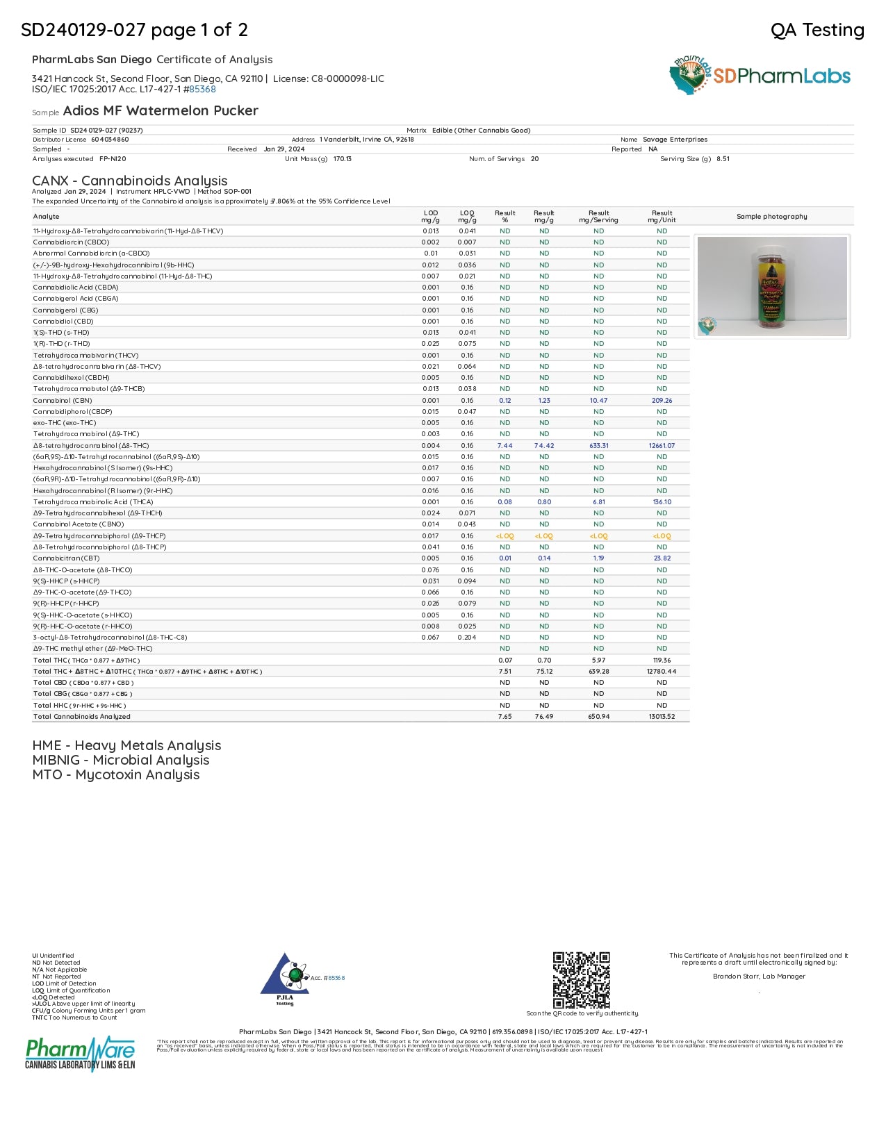 Delta Extrax 12000MG Adiós MF Blend Gummies - Image 24