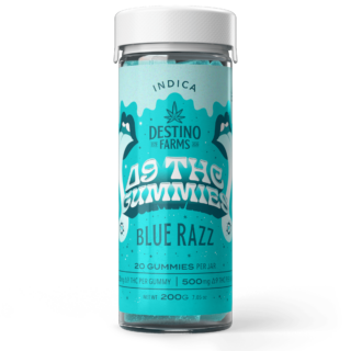 Destino Farms D9 THC 500mg Gummies - Blue Razz (Indica)