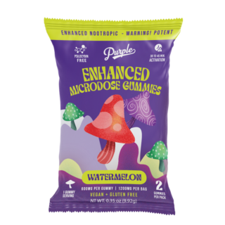 Purple Mushroom Enhanced Microdose Gummies - 2CT - Watermelon