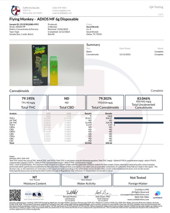 Flying Monkey Purest THC-A Disposable | 6g
