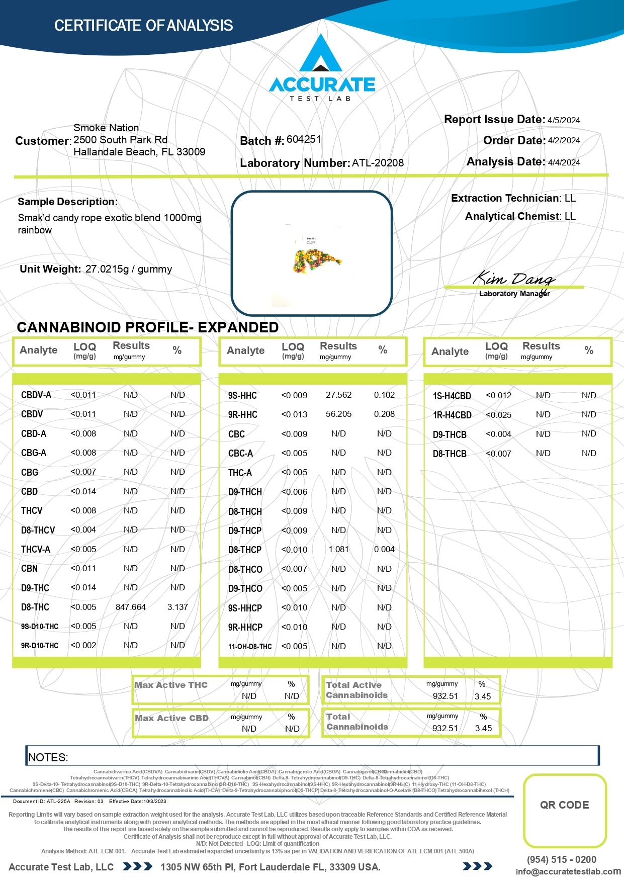 Smak'd Exotic Blend THC Infused Candy Rope | 1000MG