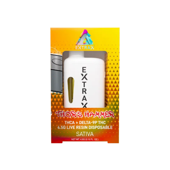 Delta Extrax 4.5G Adios Blend Disposable - Thor's Hammer (Sativa)