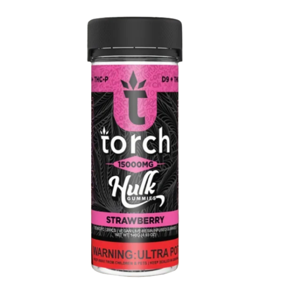 Torch Live Resin D9 + THCP Hulk Gummies 15000mg