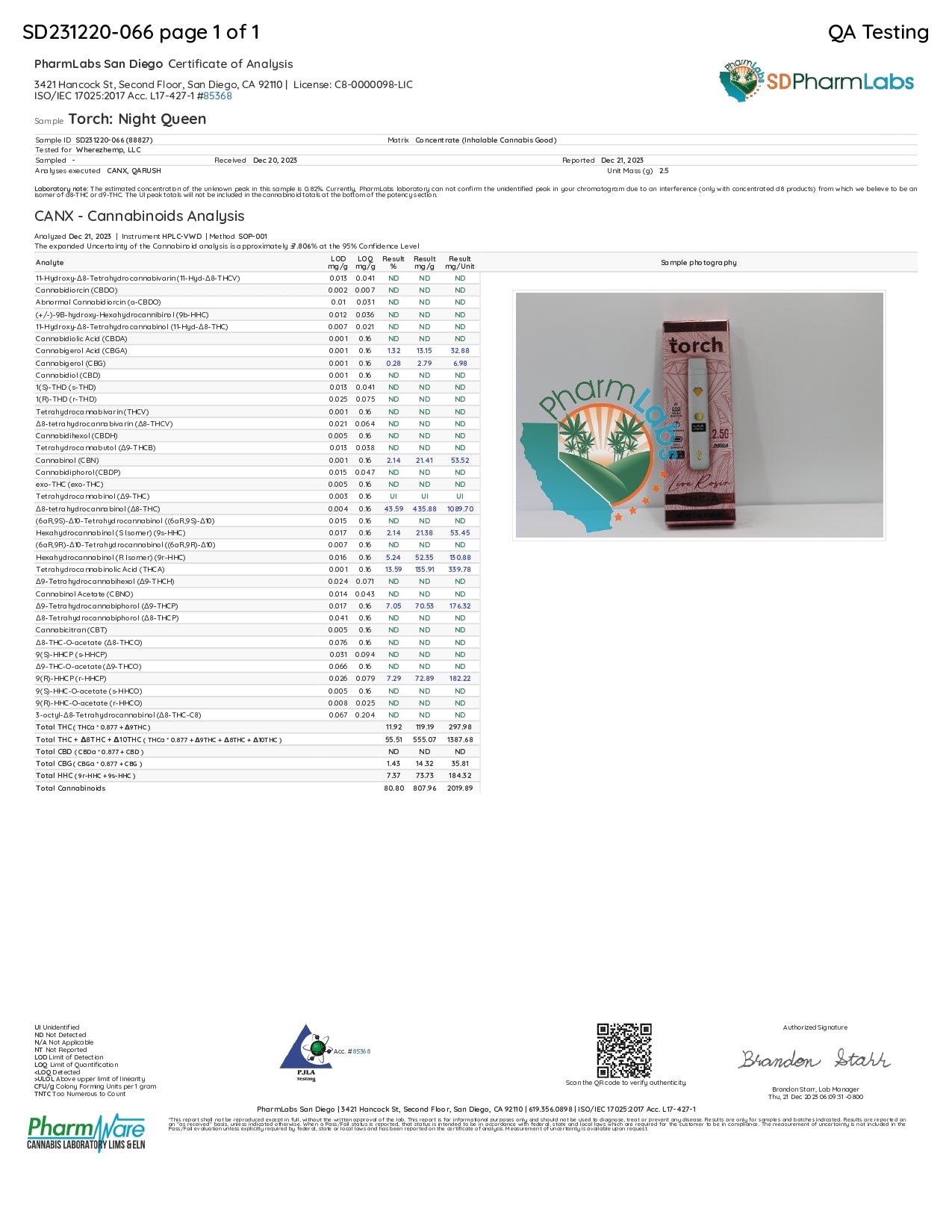 Torch THC-A Live Rosin Disposable | 2.5g - Image 15