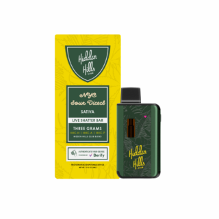 Hidden Hills Live Shatter Bar Disposable - 3g HHC Blend - NYC Sour Diesel (Sativa)