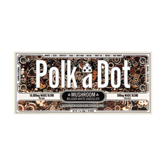 Polk A Dot Mushroom Blend Chocolate Bar | 10,000mg