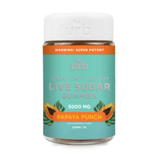 THCA Live Sugar Gummies 5000MG - Papaya Punch