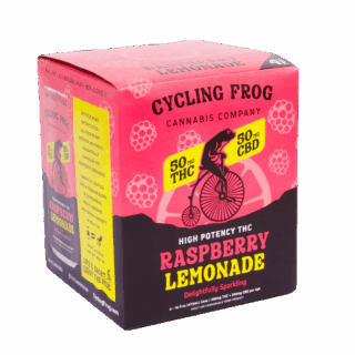 Cycling Frog Sparkling THC Lemonade Raspberry Lemonade 50mg Box