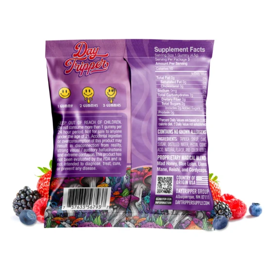 DayTripper Legal Psychedelics Mushroom gummies 3ct