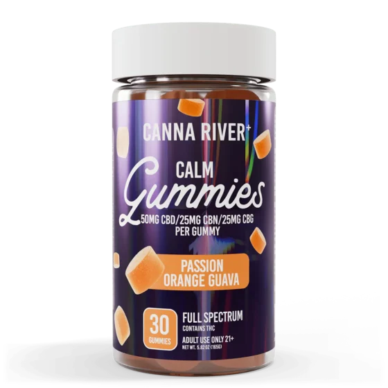 Canna River Full Spectrum CBD Gummies for Calm with CBG CBN