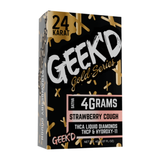 Geek'd - THCA Vape Device - 24K - 4g - Strawberry Cough (Sativa)