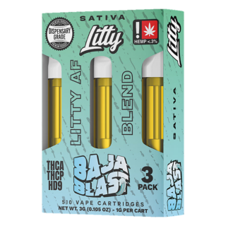 Litty THCA Vape Carts Litty AF Blend 3pk