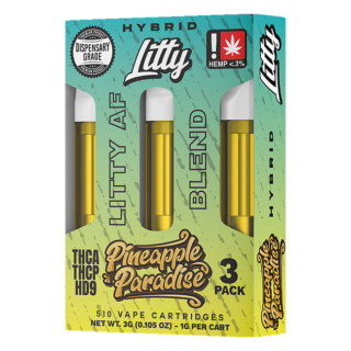 Litty THCA Vape Carts Litty AF Blend 3pk