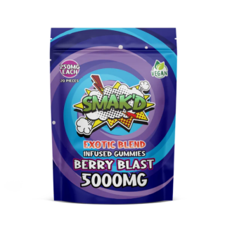 TKO Smak'd Exotic Blend Delta 8 THC Infused Gummies | 5,000 MG