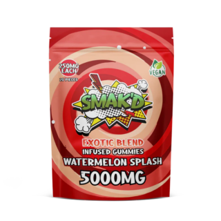 TKO Smak'd Exotic Blend Delta 8 THC Infused Gummies | 5,000 MG