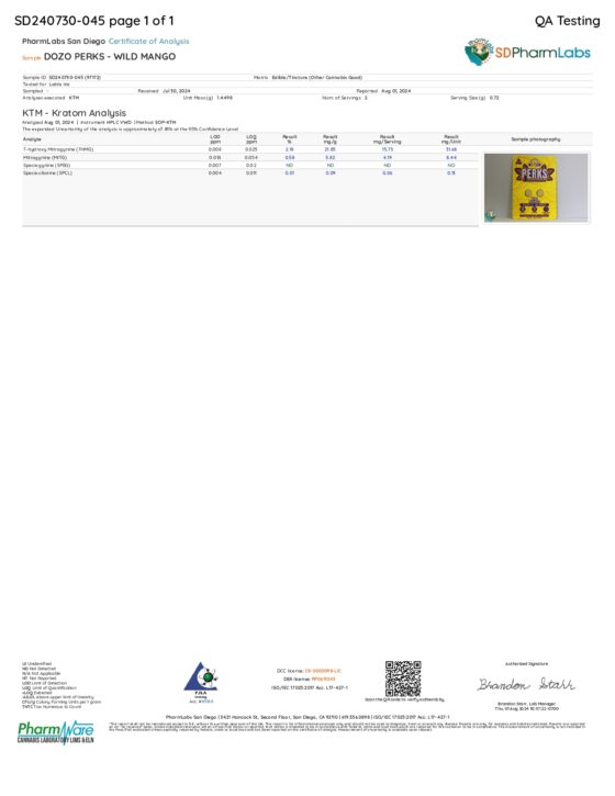 Dozo Perks 7-Hydroxymitragynine 2ct Tablets