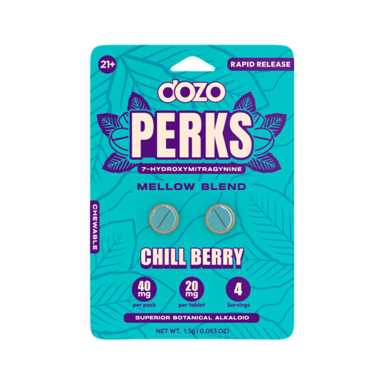 Dozo Perks 7-Hydroxymitragynine 2ct Tablets - Chill Berry