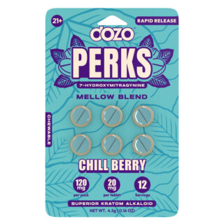 Dozo Perks 7-Hydroxymitragynine 6ct Tablets - Chill Berry