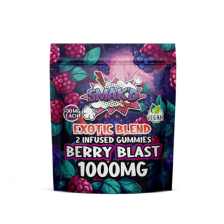 TKO Smak'd Exotic Blend Infused Delta 8 THC Gummies | 1,000 MG