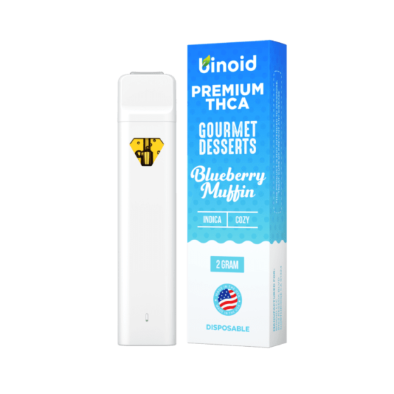 Binoid Gourmet Desserts THCA 2g Disposable Vape - Blueberry Muffin (Indica)