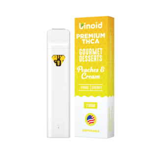 Binoid Gourmet Desserts THCA 2g Disposable Vape - Peaches & Cream (Hybrid)